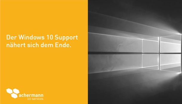 Windows 10 nähert sich dem Support-Ende